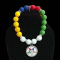  OES Jewelry Order of the Eastern Star Bling Beaded Charms Bracelet