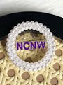 circular Purple NCNW brooch Pearl Lapel Pins