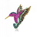 Bird Hummingbird Austrian Crystal Pin