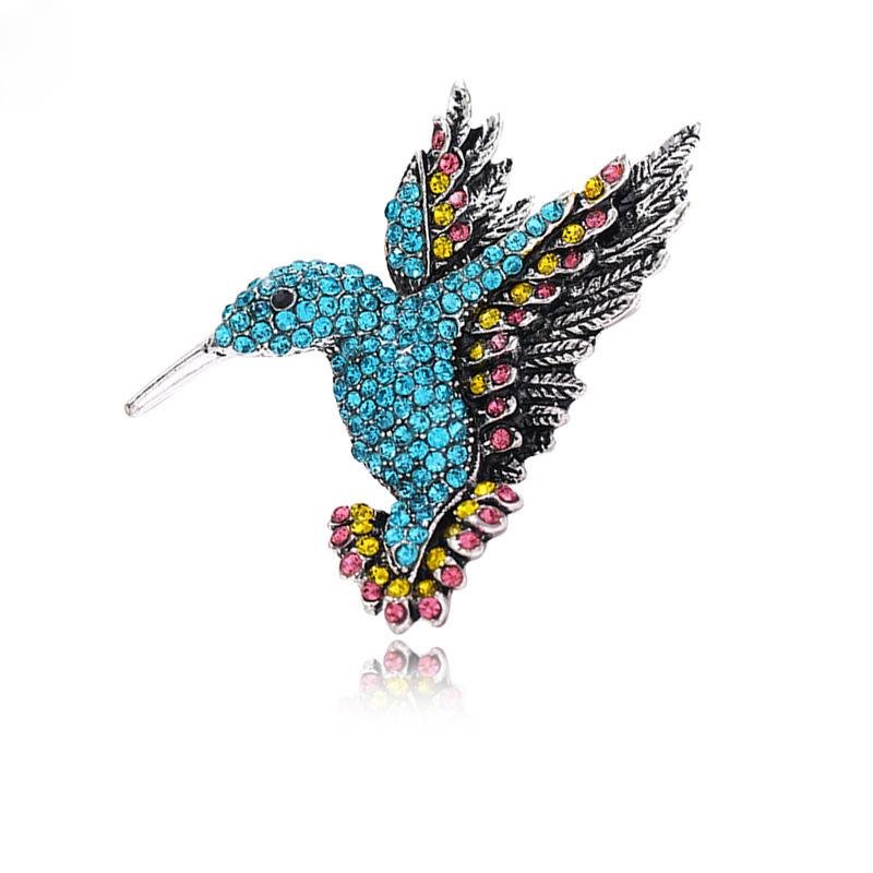 Bird Hummingbird Austrian Crystal Pin Brooch Jewelry 2