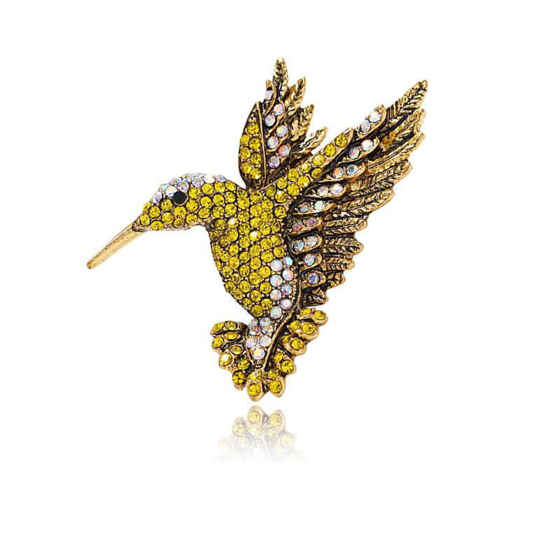 Bird Hummingbird Austrian Crystal Pin Brooch Jewelry 4