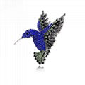 Bird Hummingbird Austrian Crystal Pin Brooch Jewelry
