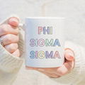 KAO Kappa Alpha Theta Sigma Sorority Coffee Mugs