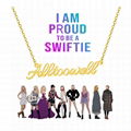 Album Song Singer Title Necklace for Women 7