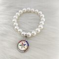  OES Jewelry Order of the Eastern Star Bling Elastic Beaded Charms Bracelet 