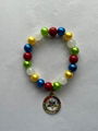  OES Jewelry Order of the Eastern Star Bling Elastic Beaded Charms Bracelet  4