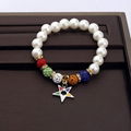  OES Jewelry Order of the Eastern Star Bling Elastic Beaded Charms Bracelet 