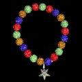  OES Jewelry Order of the Eastern Star Bling Elastic Beaded Charms Bracelet 