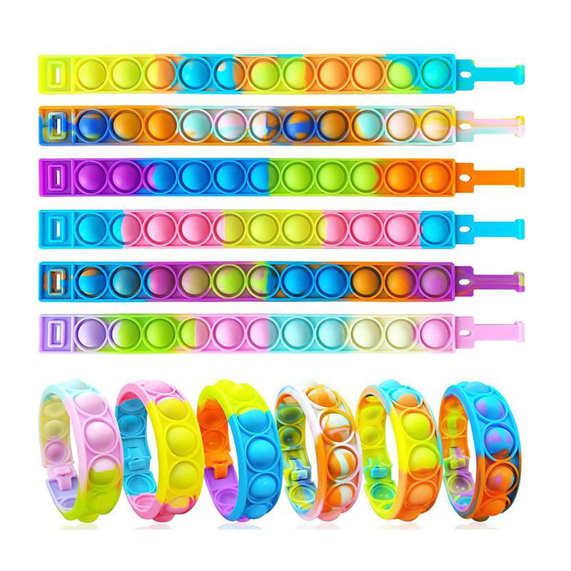 Pop Bracelet Fidget Toy Fidget Bracelets Push Poping Bubble Sensory