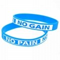 NEVER GIVE UP Motivational Rubber Bracelets Inspirational Silicone Wristbands 2