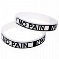 NEVER GIVE UP Motivational Rubber Bracelets Inspirational Silicone Wristbands 6