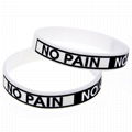 NEVER GIVE UP Motivational Rubber Bracelets Inspirational Silicone Wristbands