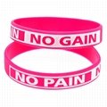 NEVER GIVE UP Motivational Rubber Bracelets Inspirational Silicone Wristbands 8