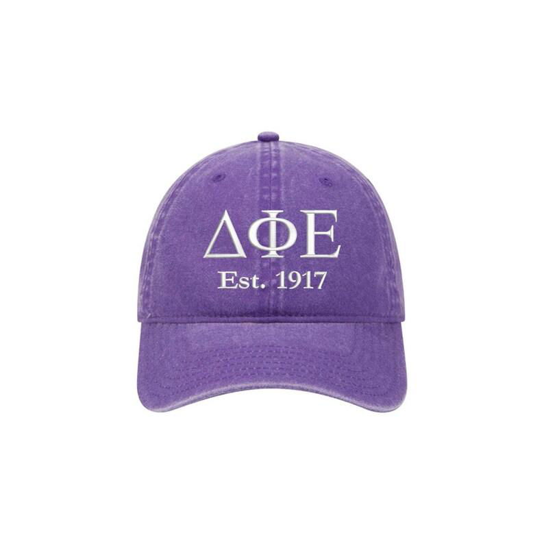 Delta Zeta  Sigma Alpha Iota Delta Phi Epsilon Greek Sorority Baseball Hat