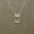 Greek Zeta Tau Alpha Greek Sorority Lavalier Floating Necklace