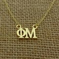 Greek Zeta Tau Alpha Greek Sorority Lavalier Floating Necklace