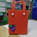  Kids Wholesale Beach Waterproof Tote Bags Eva Silicone Bogg small Bag 3