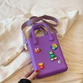  Kids Wholesale Beach Waterproof Tote Bags Eva Silicone Bogg small Bag