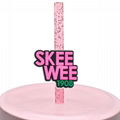 AKA 1908 straw topper AKA GIRL1908 SKEEWEE1908 Silicone drinking straw cover