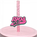 AKA 1908 straw topper AKA GIRL1908 SKEEWEE1908 Silicone drinking straw cover