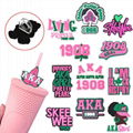 AKA 1908 straw topper AKA GIRL1908 SKEEWEE1908 Silicone drinking straw cover