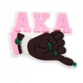  fraternity shoe charms and AKA sorority croc charms