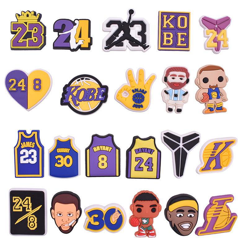 Sports NBA Basketball Shoes Charm Clogs Sneakers Shoes Decoration 2