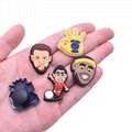 Sports NBA Basketball Shoes Charm Clogs Sneakers Shoes Decoration