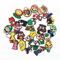 Mario Anime Croc Pins Cartoon Croc