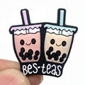  DIY Boba Milk Tea Coffee Cup Series Croc Shoe Charms