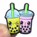  DIY Boba Milk Tea Coffee Cup Series Croc Shoe Charms