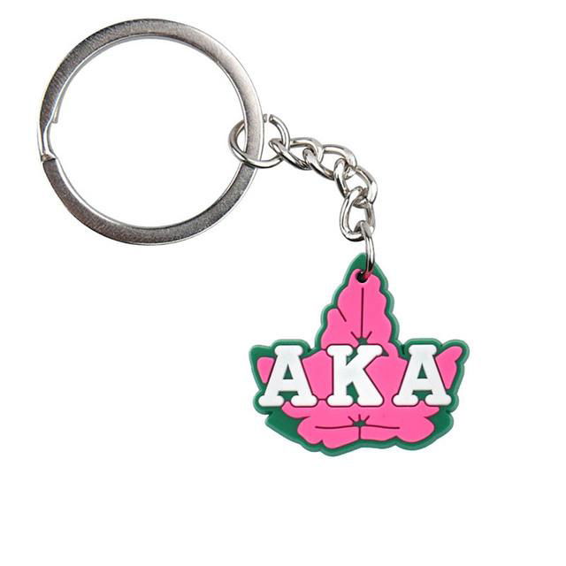 PVC Black Girl AKA Key Rings Sorority Alpha Kappy Alpha keychain 2