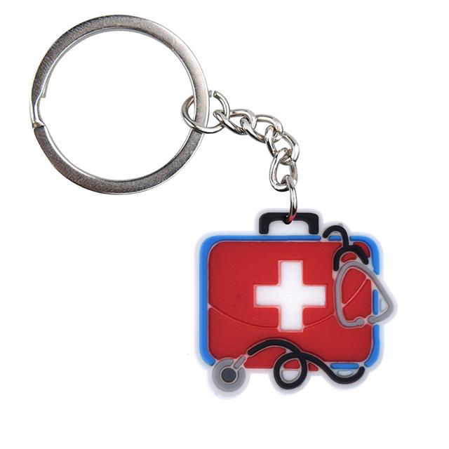  PVC Keychain Star Of Life Key Rings Star Of Life Key Holders 4