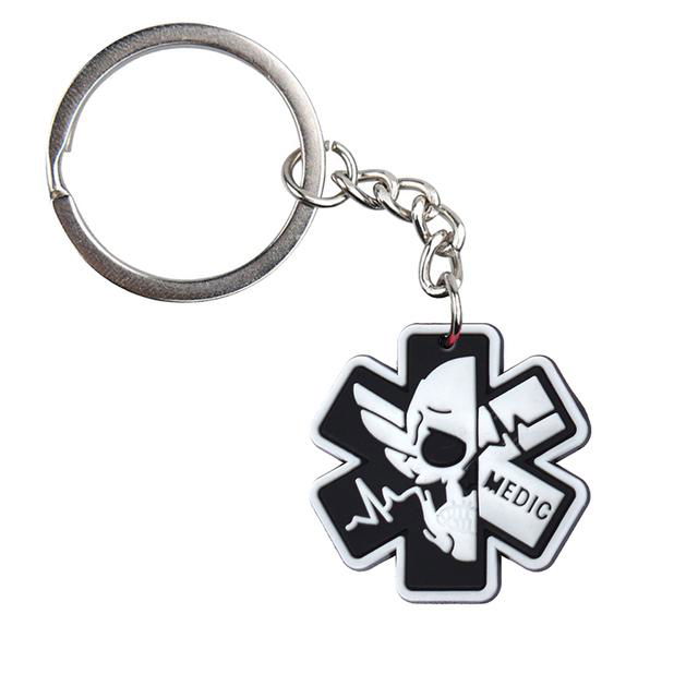  PVC Keychain Star Of Life Key Rings Star Of Life Key Holders 5