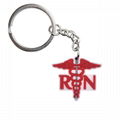  PVC Keychain Star Of Life Key Rings Star Of Life Key Holders