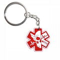  PVC Keychain Star Of Life Key Rings Star Of Life Key Holders