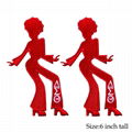  Wholesale Red Delta DST Dancer Chenille Iron on Embroidery Patch 12