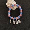  crystal beads women's group Greek sisters association gift bracelet 2