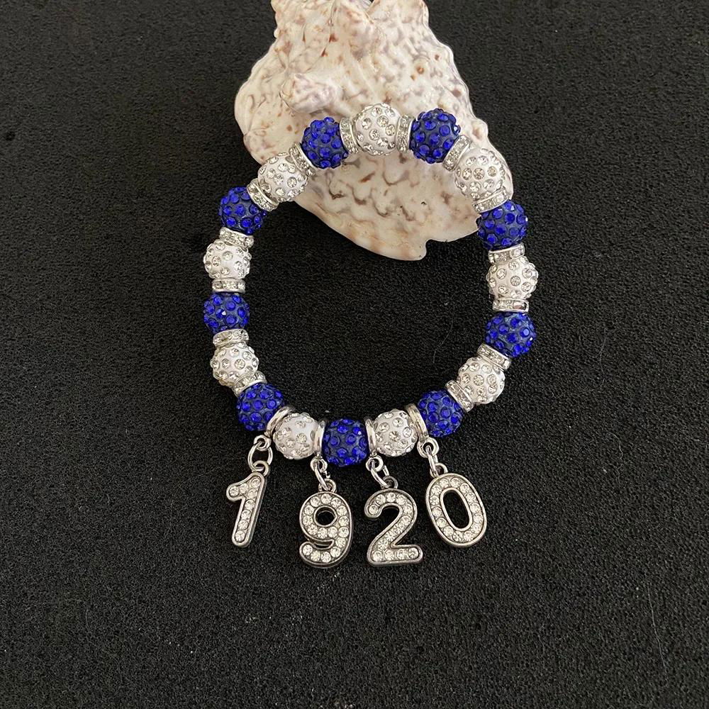  crystal beads women's group Greek sisters association gift bracelet 3