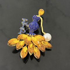 Rhinestone Sorority Brooch Pin for Women 1913 