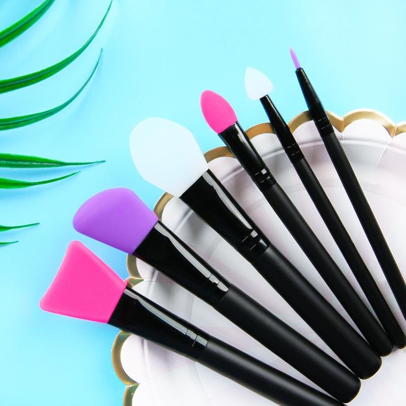 Silicone Makeup Brush Set for Face Care Eyeliner Eyebrow Eye Shadow 4
