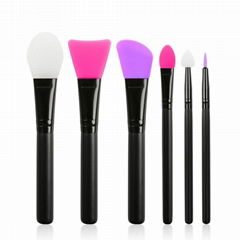 Silicone Makeup Brush Set for Face Care Eyeliner Eyebrow Eye Shadow