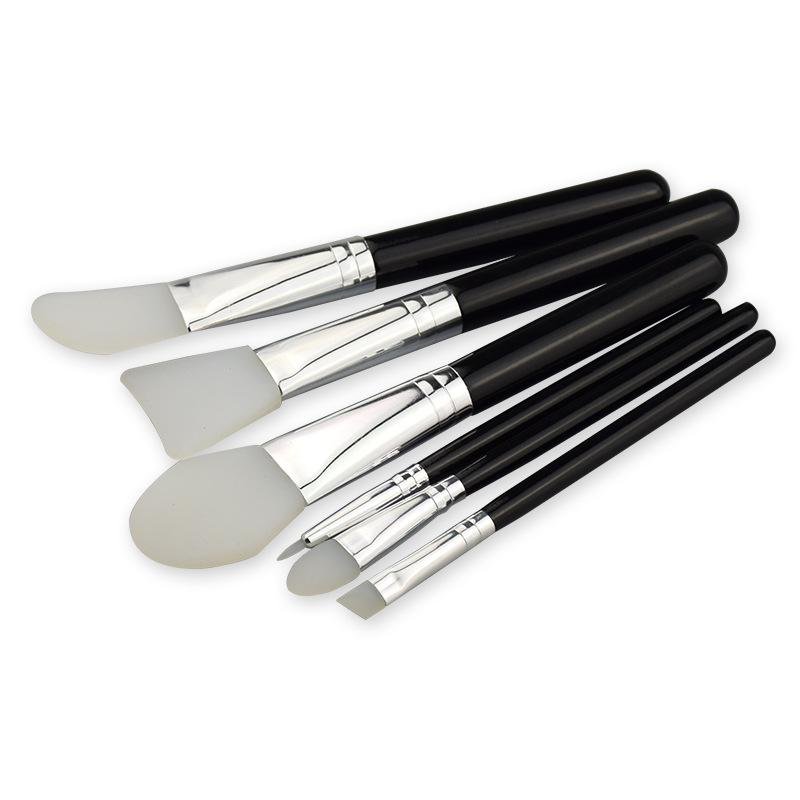 Silicone Brush kit for UV Resin Epoxy Art Crafting and Cream Makeup Brush 5