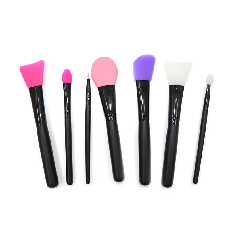 Cosmetic Tools 7pcs/pack Silicone Facial Mask Brush Set  2