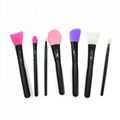 Cosmetic Tools 7pcs/pack Silicone Facial Mask Brush Set 