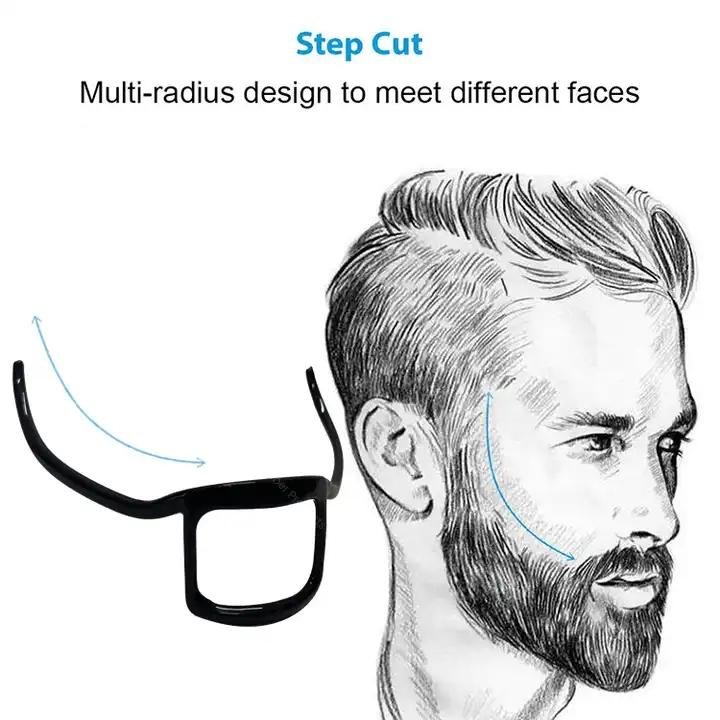 Silicone Beard Grooming Shaping Template Tool  2