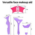  Silicone Eyeliner Aid Mascara Shield Guard Eyeliner Eyelash Lipstick Eyeshadow 