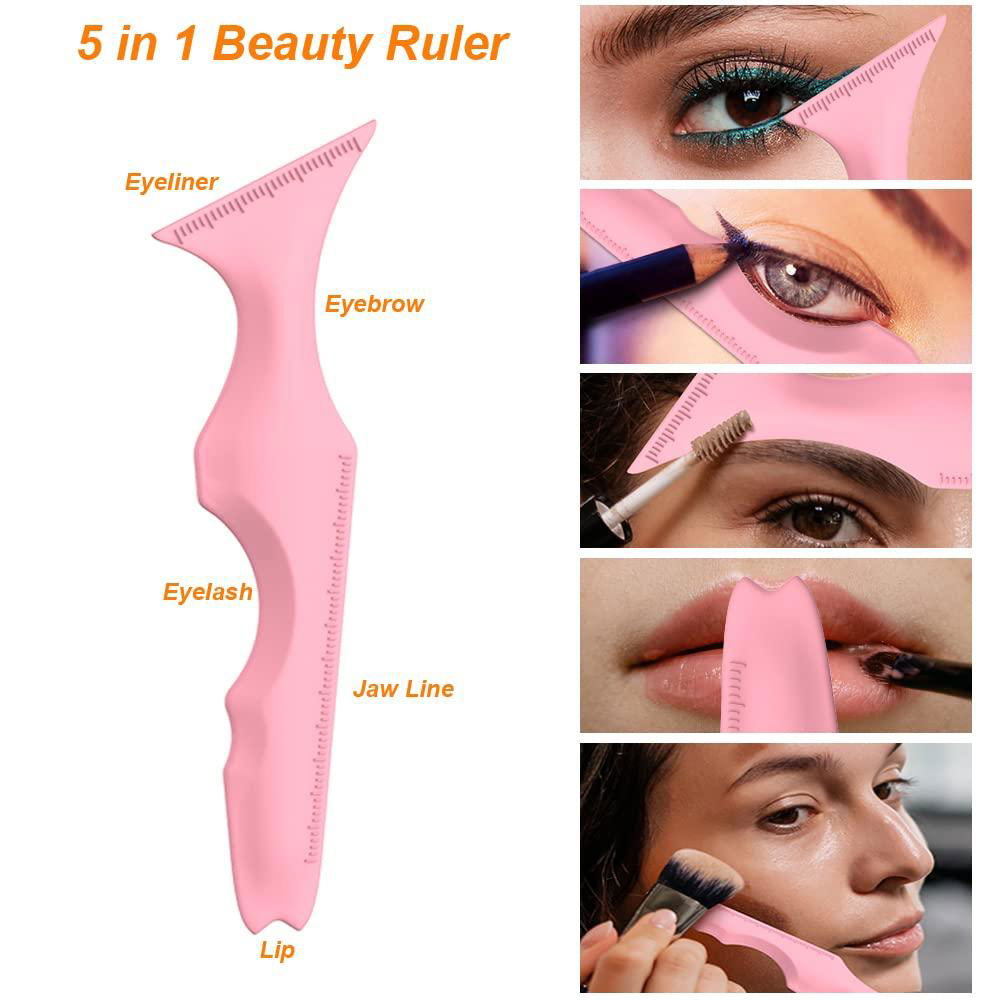  5 in 1 Silicone Eyeliner Stencils Reusable Clean Winged Liner for Eyes, 4