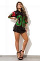 Women Summer sequin shining hip hop Sorority number 08 jerseys T-shirts 7