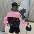 Women omega phi chi sorority sequins jacket